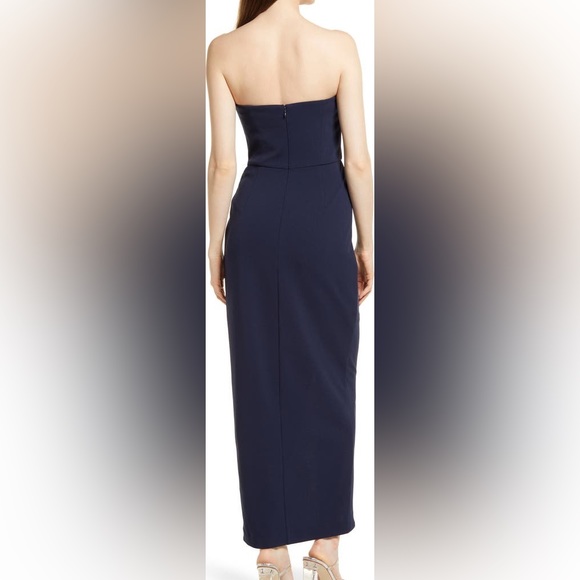 WAYF The Angelique Strapless Tulip Gown Navy / Ink - Picture 10 of 11